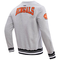 Cincinnati Bengals Pro Standard Crest Emblem Pullover Sweatshirt - Heather Gray discount