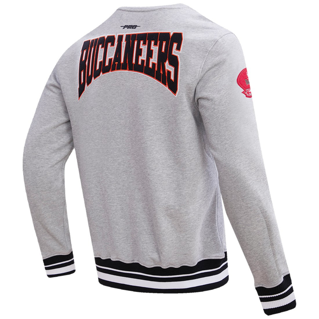 Tampa Bay Buccaneers Pro Standard Crest Emblem Pullover Sweatshirt - Heather Gray sale