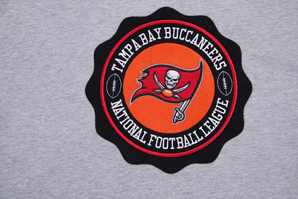 Tampa Bay Buccaneers Pro Standard Crest Emblem Pullover Sweatshirt - Heather Gray sale