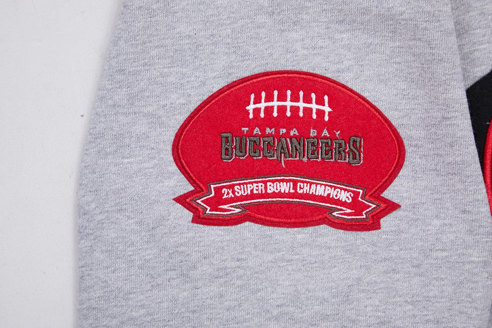 Tampa Bay Buccaneers Pro Standard Crest Emblem Pullover Sweatshirt - Heather Gray sale