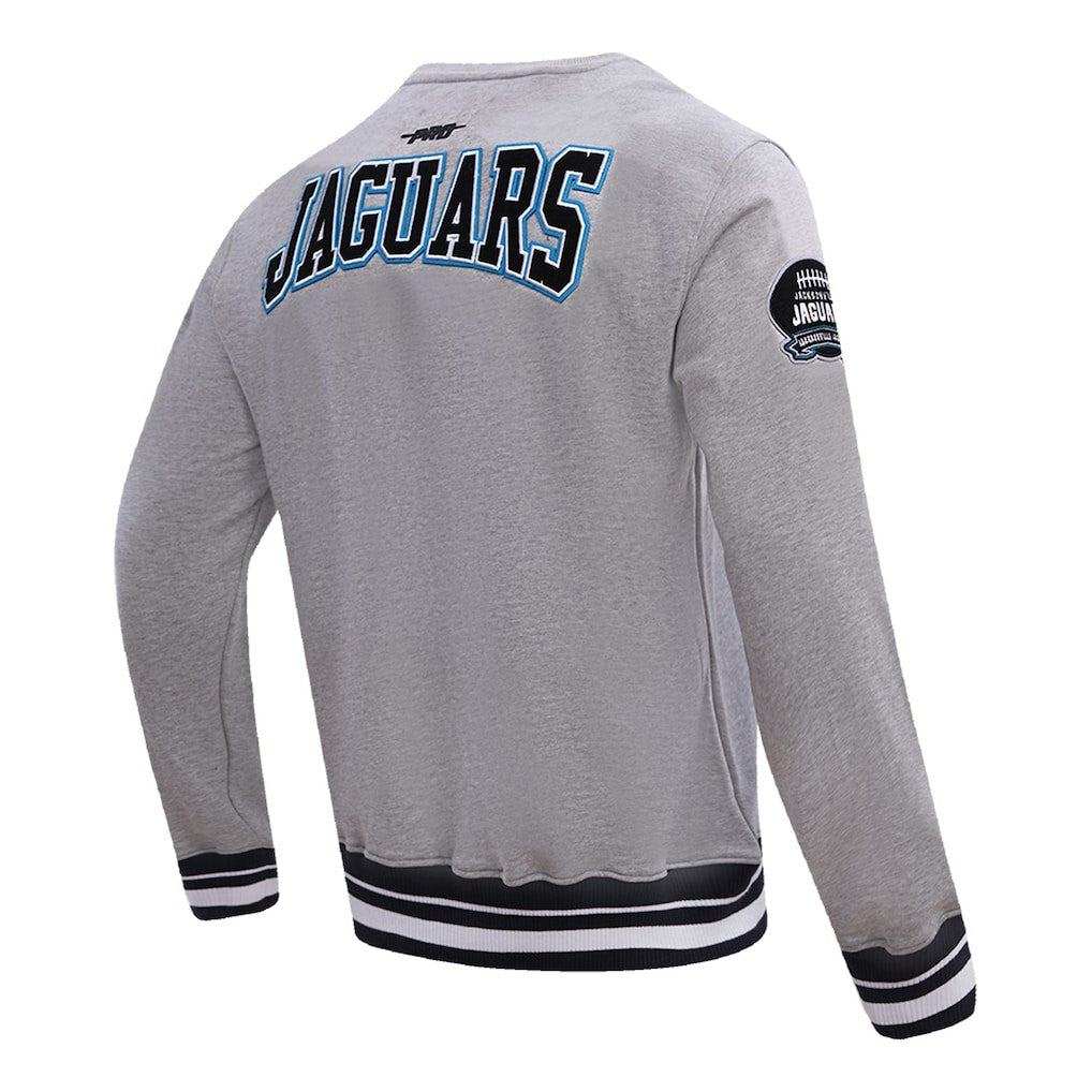 Jacksonville Jaguars Pro Standard Crest Emblem Pullover Sweatshirt - Heather Gray outlet