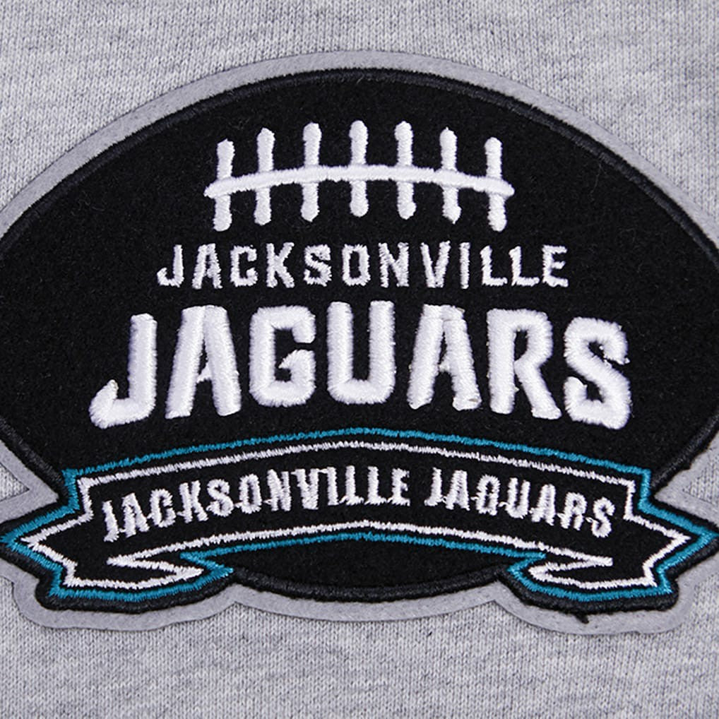 Jacksonville Jaguars Pro Standard Crest Emblem Pullover Sweatshirt - Heather Gray outlet