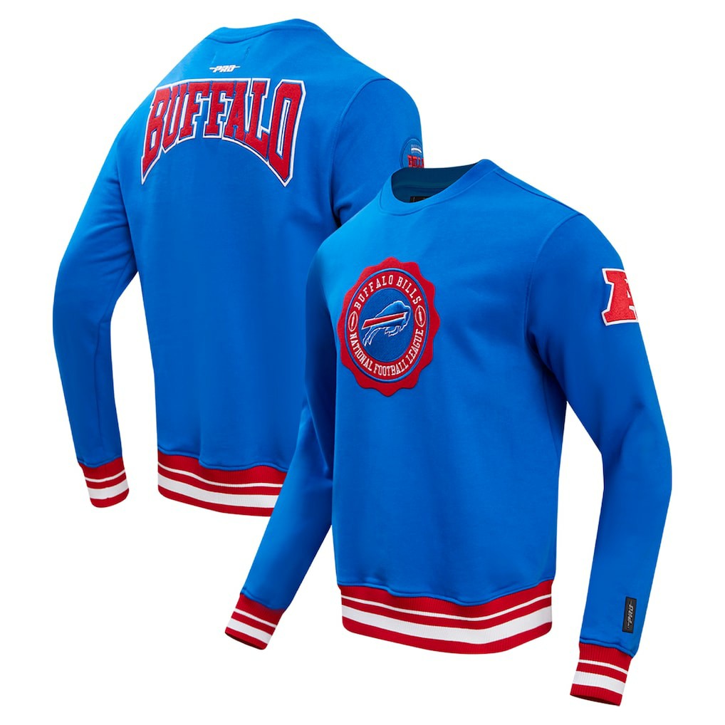Buffalo Bills Pro Standard Crest Emblem Pullover Sweatshirt - Royal sale