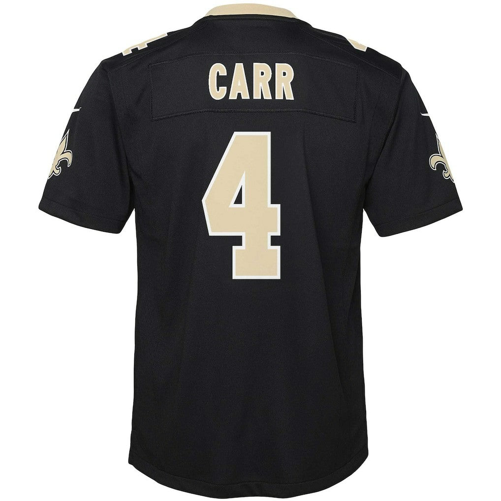 Derek Carr New Orleans Saints Youth Game Jersey - Black | Nike discount