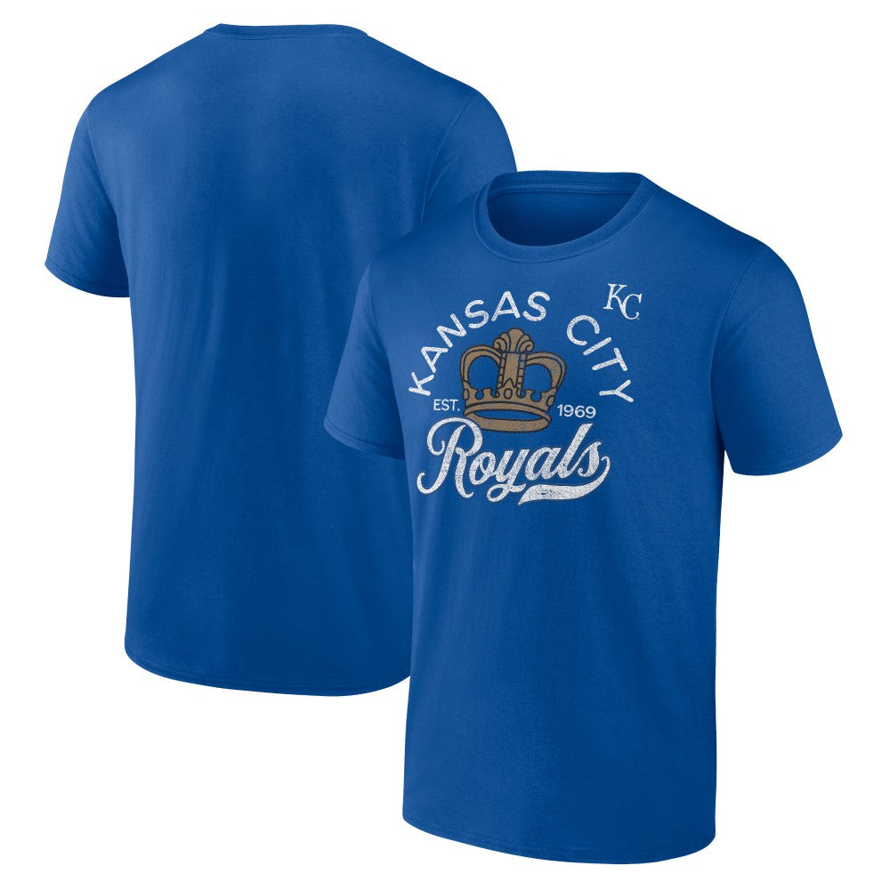 Kansas City Royals Hometown Retro Crown T-Shirt - Royal