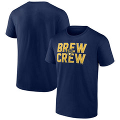 Milwaukee Brewers Hometown Brew Crew Fancy T-Shirt - Navy
