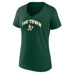 Athletics Women's Hometown Hella Good V-Neck T-Shirt - Green