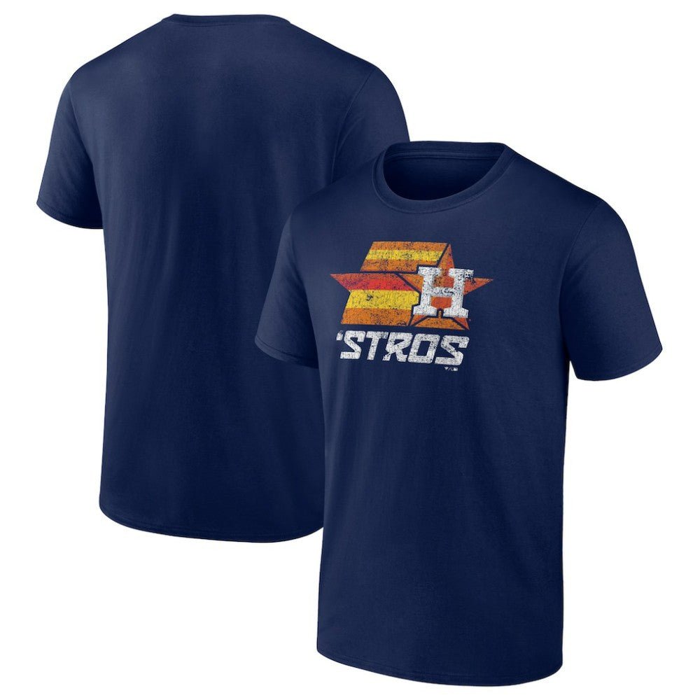 Houston Astros Hometown Throwback Stros T-Shirt - Navy