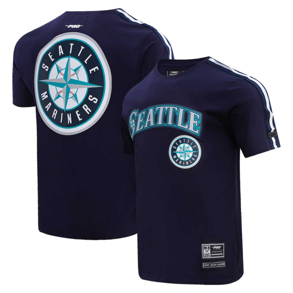 Seattle Mariners Pro Standard Taping T-Shirt - Navy/