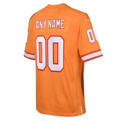 Tampa Bay Buccaneers Youth Custom Throwback Game Jersey - Orange | Nike online