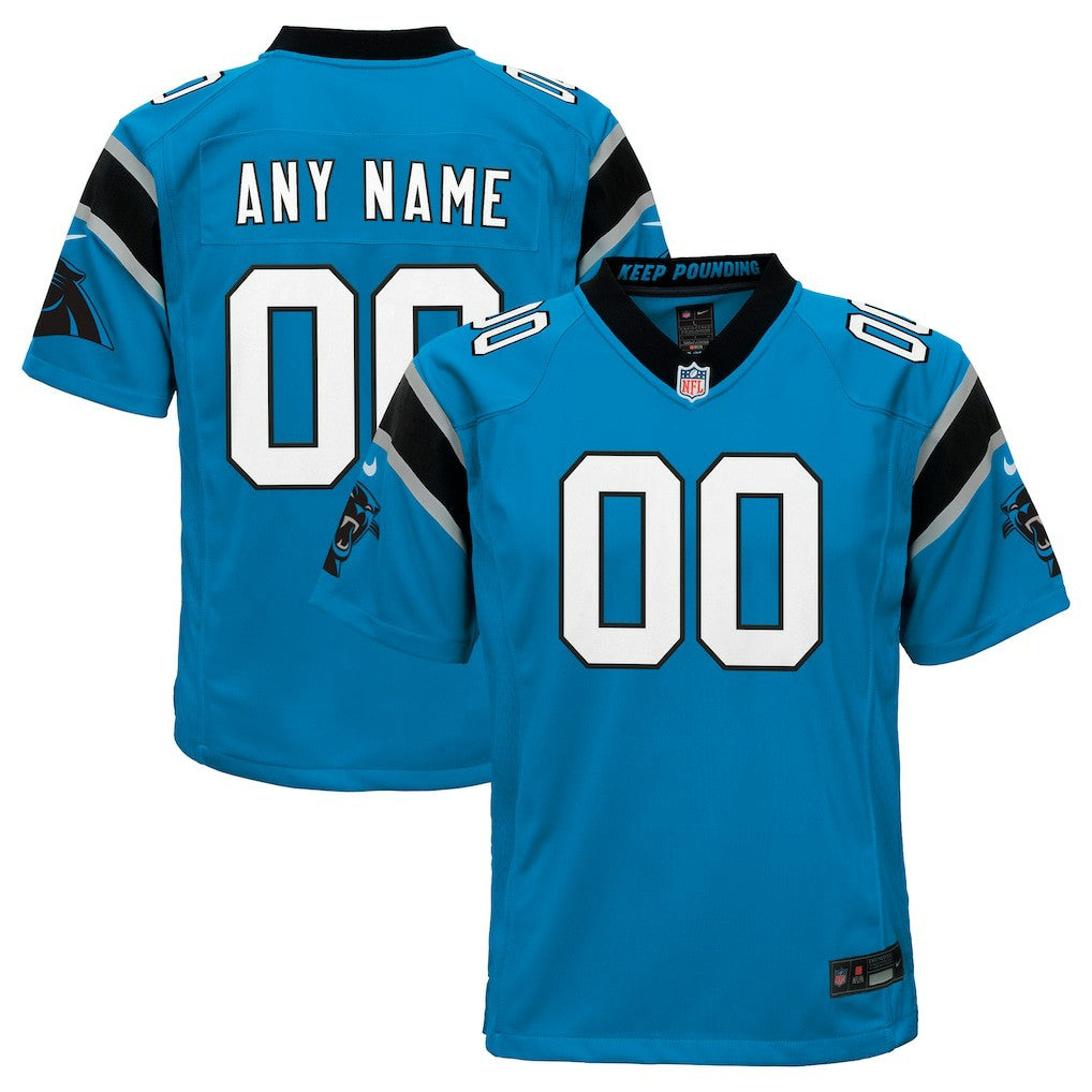 Carolina Panthers Youth Alternate Custom Game Jersey - Blue | Nike outlet