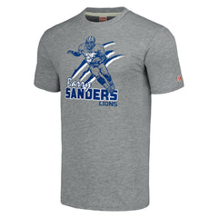 Barry Sanders Detroit Lions Homage Unisex Caricature Retired Player Tri-Blend T-Shirt - Gray cheap