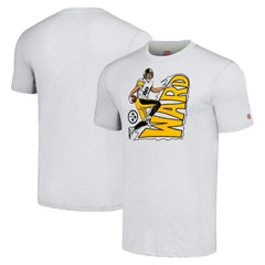 Hines Ward Pittsburgh Steelers Homage Unisex Caricature Retired Player Tri-Blend T-Shirt - Ash online