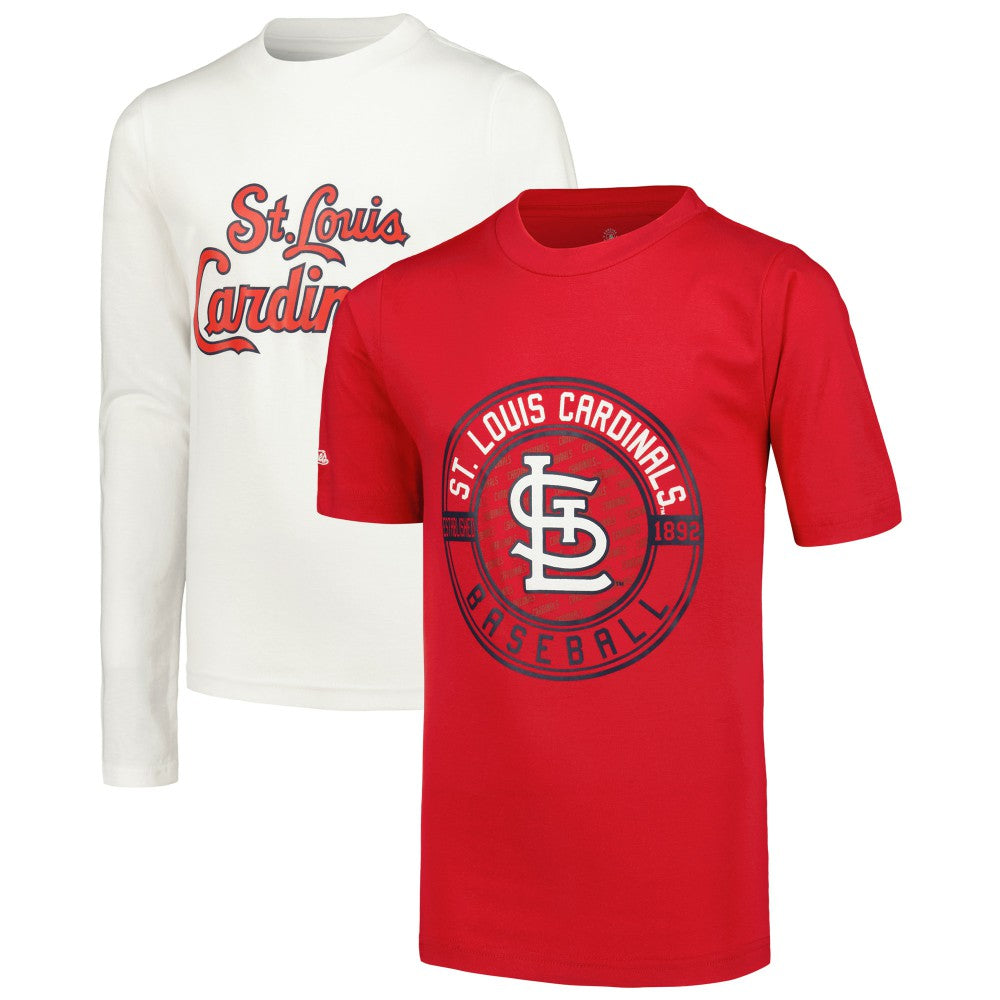 St. Louis Cardinals Stitches Youth T-Shirt Combo Set - Red/White