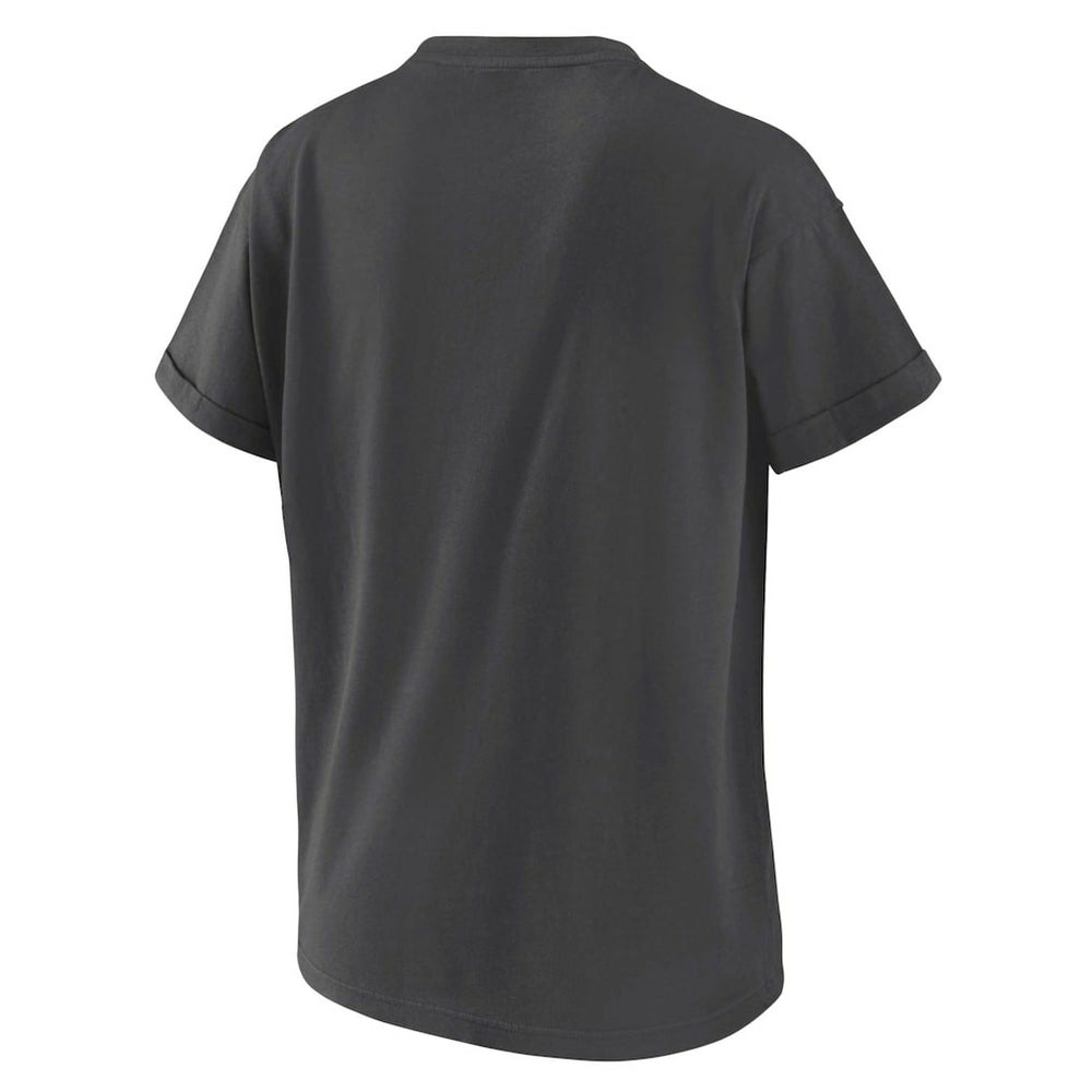 New Orleans Saints WEAR by Erin Andrews Women's Boyfriend T-Shirt - Charcoal online