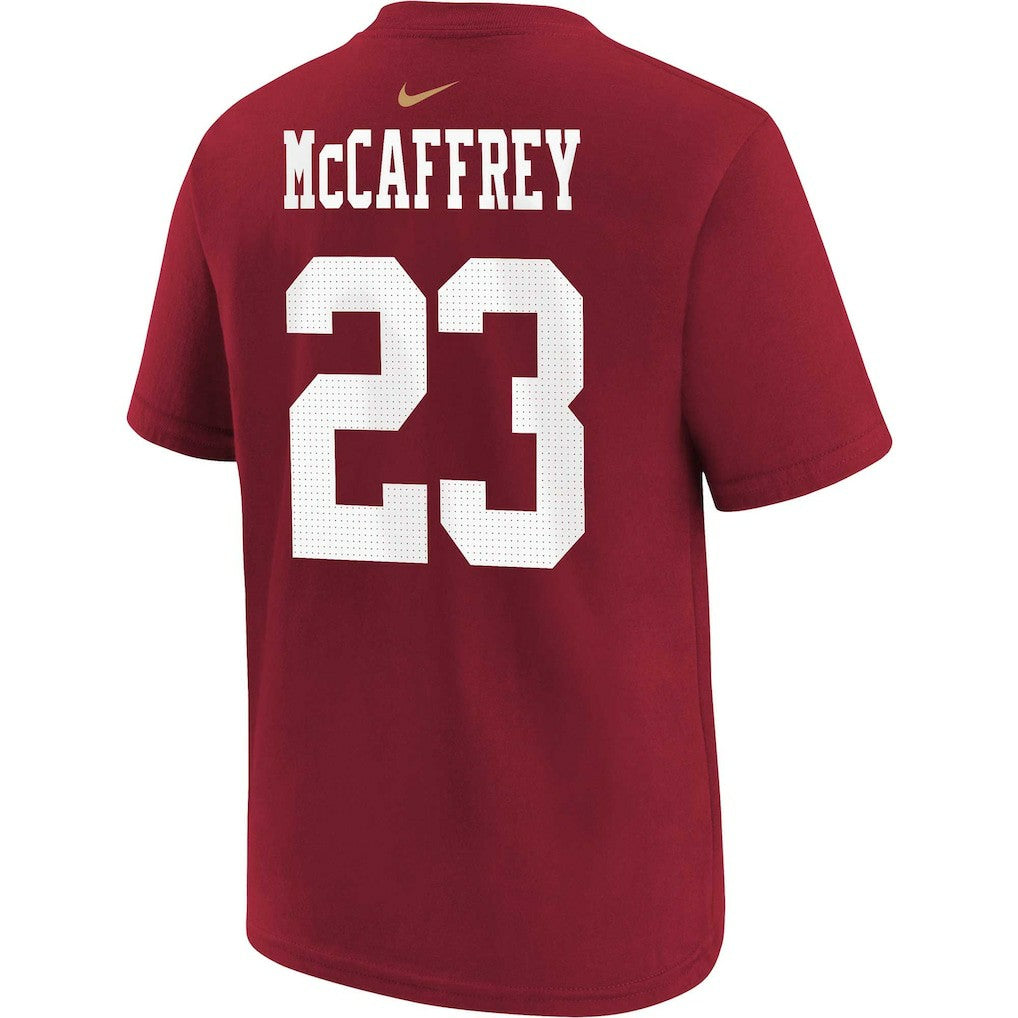 Christian McCaffrey San Francisco 49ers Youth Player Name & Number T-Shirt - Scarlet | Nike on sale