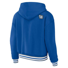 Indianapolis Colts WEAR by Erin Andrews Women's Plus Size Lace-Up Pullover Hoodie - Royal cheap