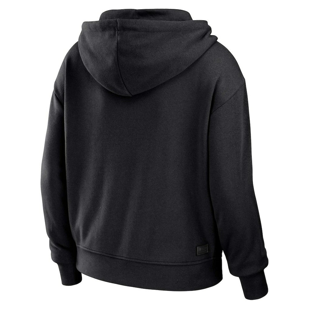 New Orleans Saints WEAR by Erin Andrews Women's Plus Size Color Block Full-Zip Hoodie - Black/White sale