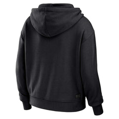 New Orleans Saints WEAR by Erin Andrews Women's Plus Size Color Block Full-Zip Hoodie - Black/White sale