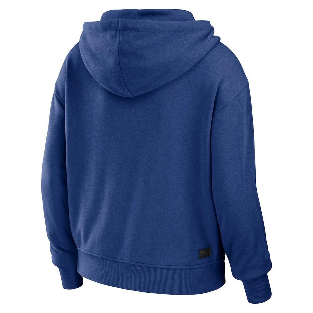 New York Giants WEAR by Erin Andrews Women's Plus Size Color Block Full-Zip Hoodie - Royal/White on sale