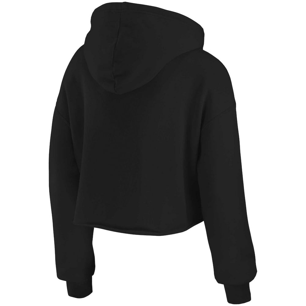 Denver Broncos WEAR by Erin Andrews Women's Domestic Cropped Pullover Hoodie - Black sale
