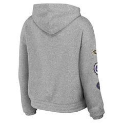 Baltimore Ravens WEAR by Erin Andrews Women's Full-Zip Hoodie - Heather Gray outlet