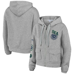 Seattle Seahawks WEAR by Erin Andrews Women's Full-Zip Hoodie - Heather Gray online
