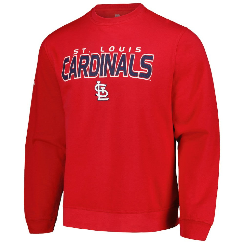 St. Louis Cardinals Stitches Pullover Sweatshirt - Red
