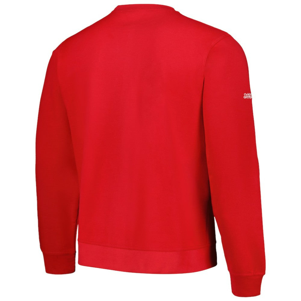 St. Louis Cardinals Stitches Pullover Sweatshirt - Red