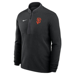 San Francisco Giants Dri-FIT Victory Half-Zip Pullover - Black | Nike