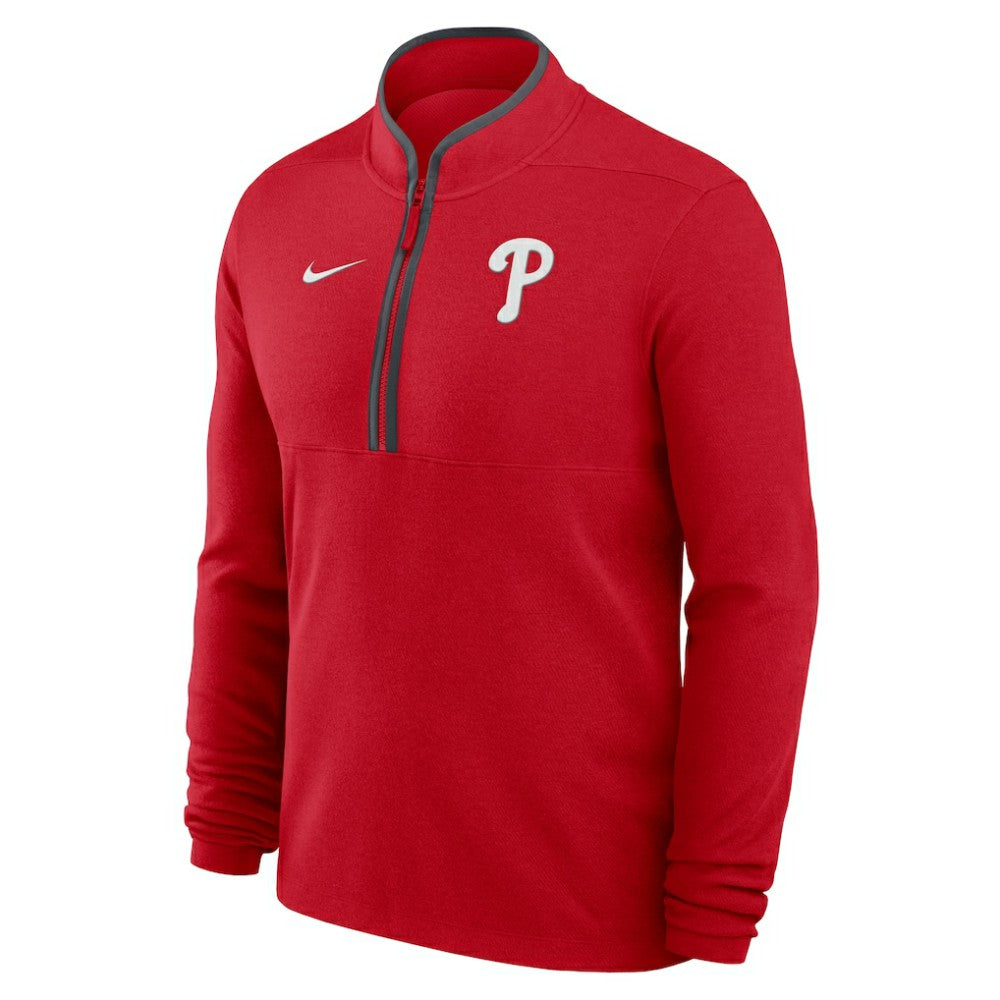 Philadelphia Phillies Dri-FIT Victory Half-Zip Pullover - Red | Nike