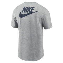 Boston Red Sox Cooperstown Collection Large Logo 2-Hit T-Shirt - Heather Gray | Nike