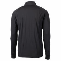 Cincinnati Reds Cutter & Buck Adapt Eco Knit Stretch Recycled Quarter-Zip Pullover Top - Black