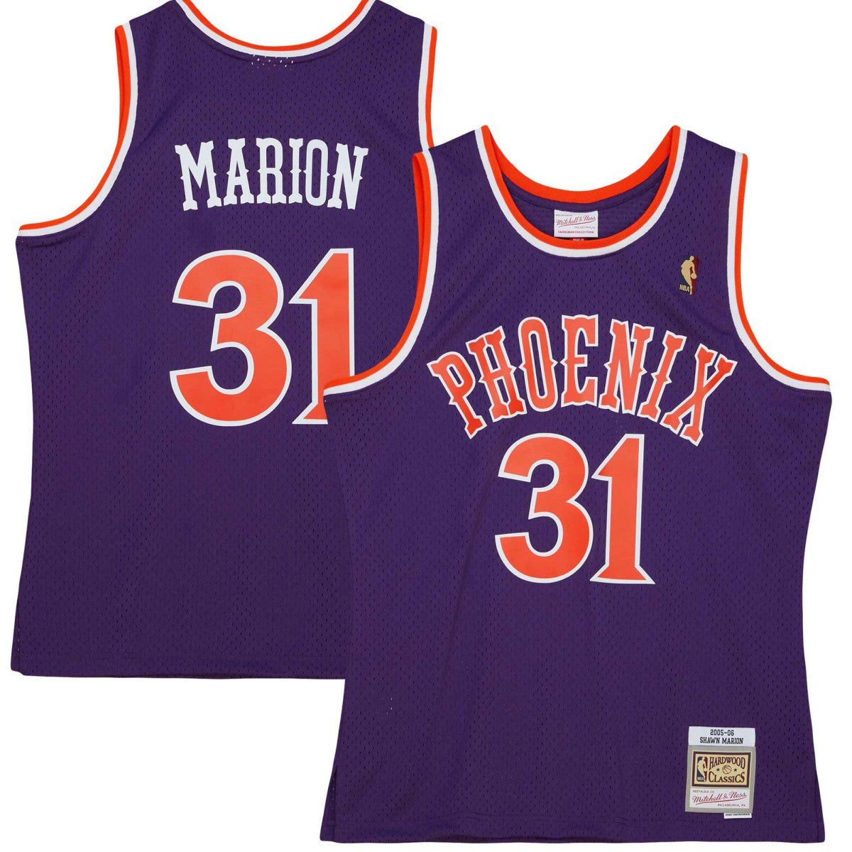 Shawn Marion Phoenix Suns 2005/06 Hardwood Classics Swingman Jersey - Purple | Mitchell & Ness online
