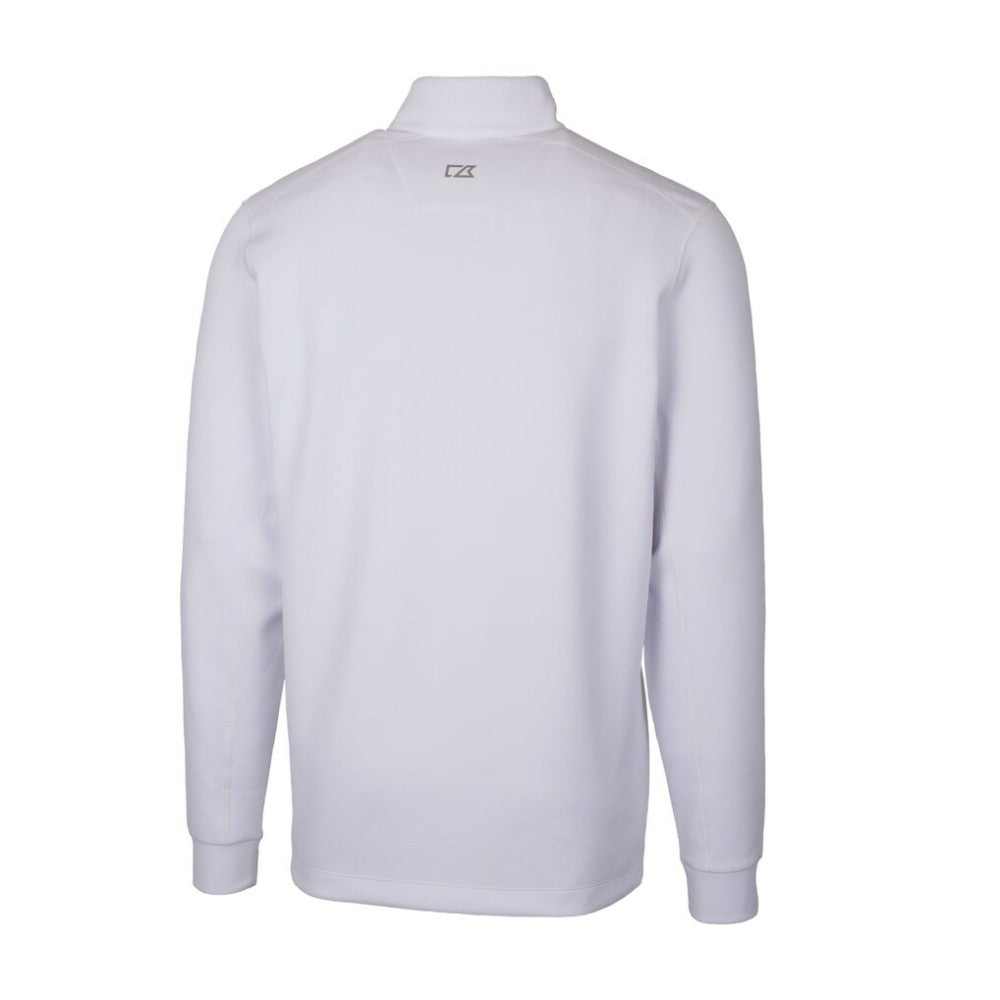 San Diego Padres Cutter & Buck Traverse Stretch Quarter-Zip Pullover Top - White