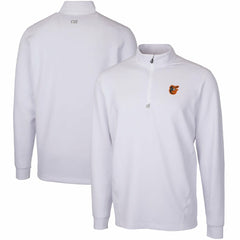 Baltimore Orioles Cutter & Buck Traverse Stretch Quarter-Zip Pullover Top - White