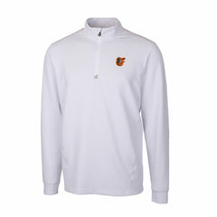 Baltimore Orioles Cutter & Buck Traverse Stretch Quarter-Zip Pullover Top - White