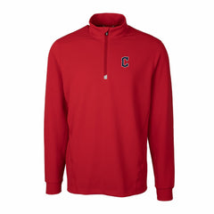 Cleveland Guardians Cutter & Buck Traverse Stretch Quarter-Zip Pullover Top - Red