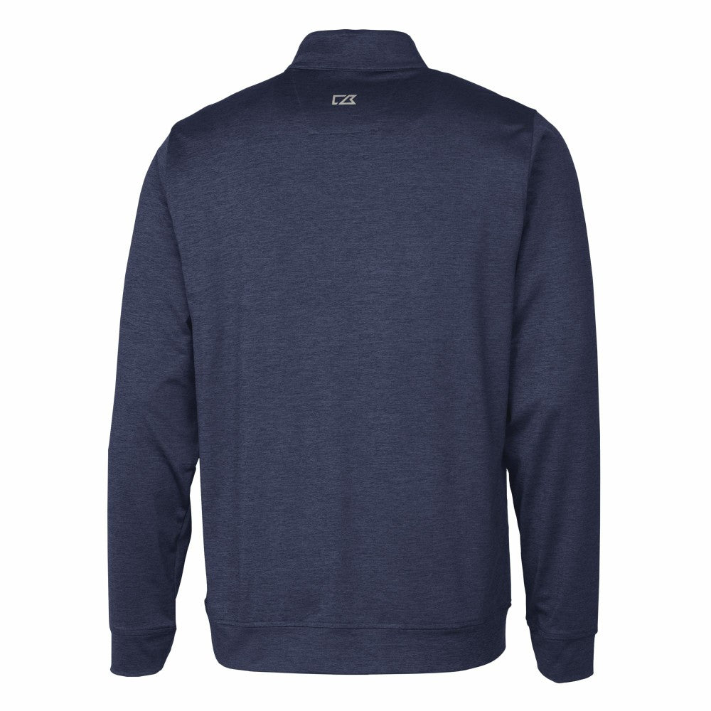 Kansas City Royals Cutter & Buck Stealth Heathered Quarter-Zip Pullover Top - Navy