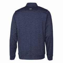 Milwaukee Brewers Cutter & Buck Stealth Heathered Quarter-Zip Pullover Top - Navy