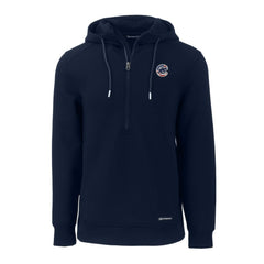 Chicago Cubs Cutter & Buck Stars & Stripes Roam Eco Half-Zip Recycled Pullover Hoodie - Navy