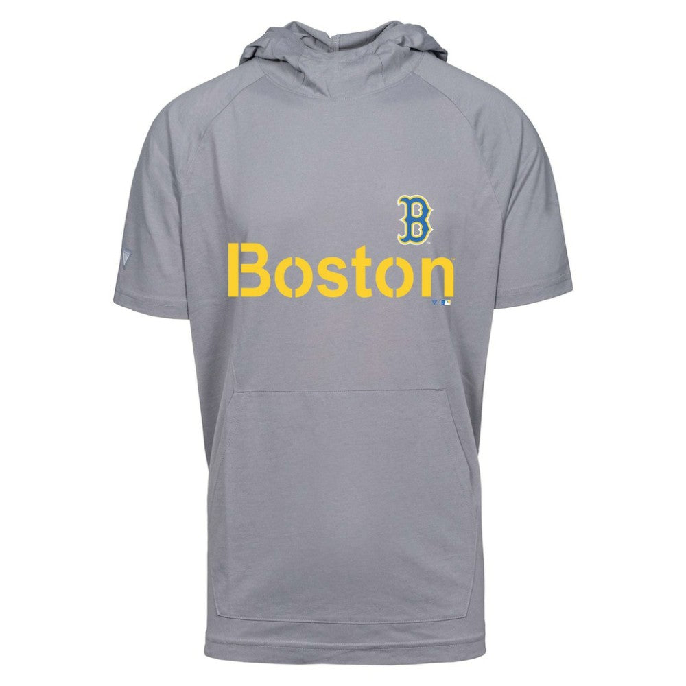Boston Red Sox Levelwear City Connect Phase Core Hoodie T-Shirt  - Gray