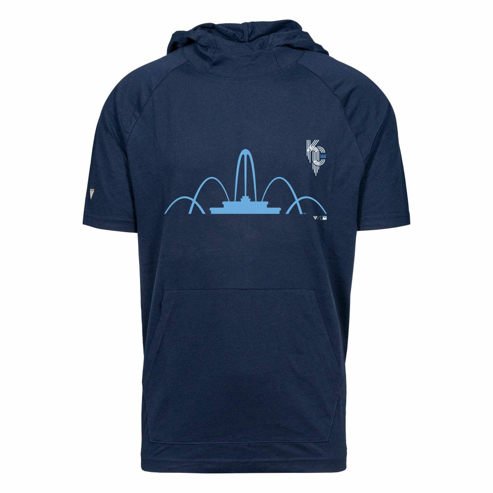 Kansas City Royals Levelwear City Connect Phase Core Hoodie T-Shirt  - Navy