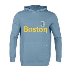 Boston Red Sox Levelwear City Connect Relay Core Logo Pullover Hoodie - Light Blue