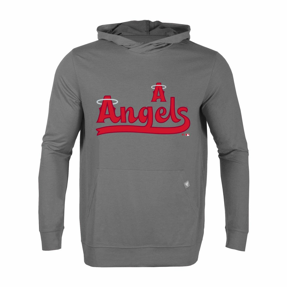 Los Angeles Angels Levelwear City Connect Relay Core Logo Pullover Hoodie - Gray