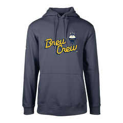 Milwaukee Brewers Levelwear City Connect Podium Core Logo Pullover Hoodie - Navy