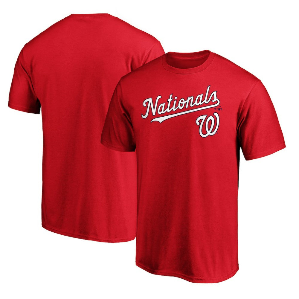 Washington Nationals Team Lockup T-Shirt - Red
