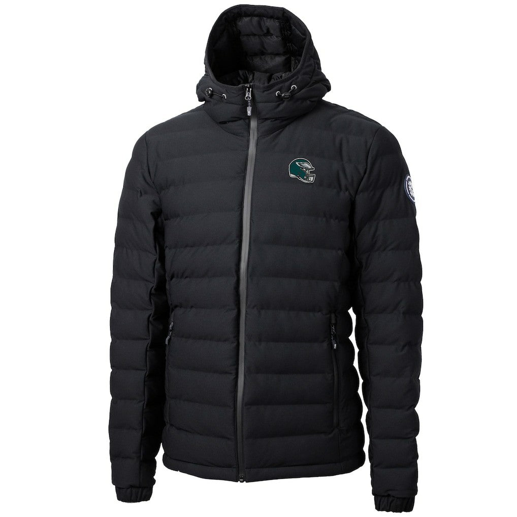 Philadelphia Eagles Cutter & Buck Helmet Mission Ridge Repreve Eco Insulated Puffer Full-Zip Jacket - Black discount