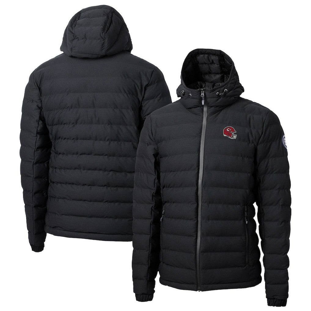 Kansas City Chiefs Cutter & Buck Helmet Mission Ridge Repreve Eco Insulated Puffer Full-Zip Jacket - Black for sale