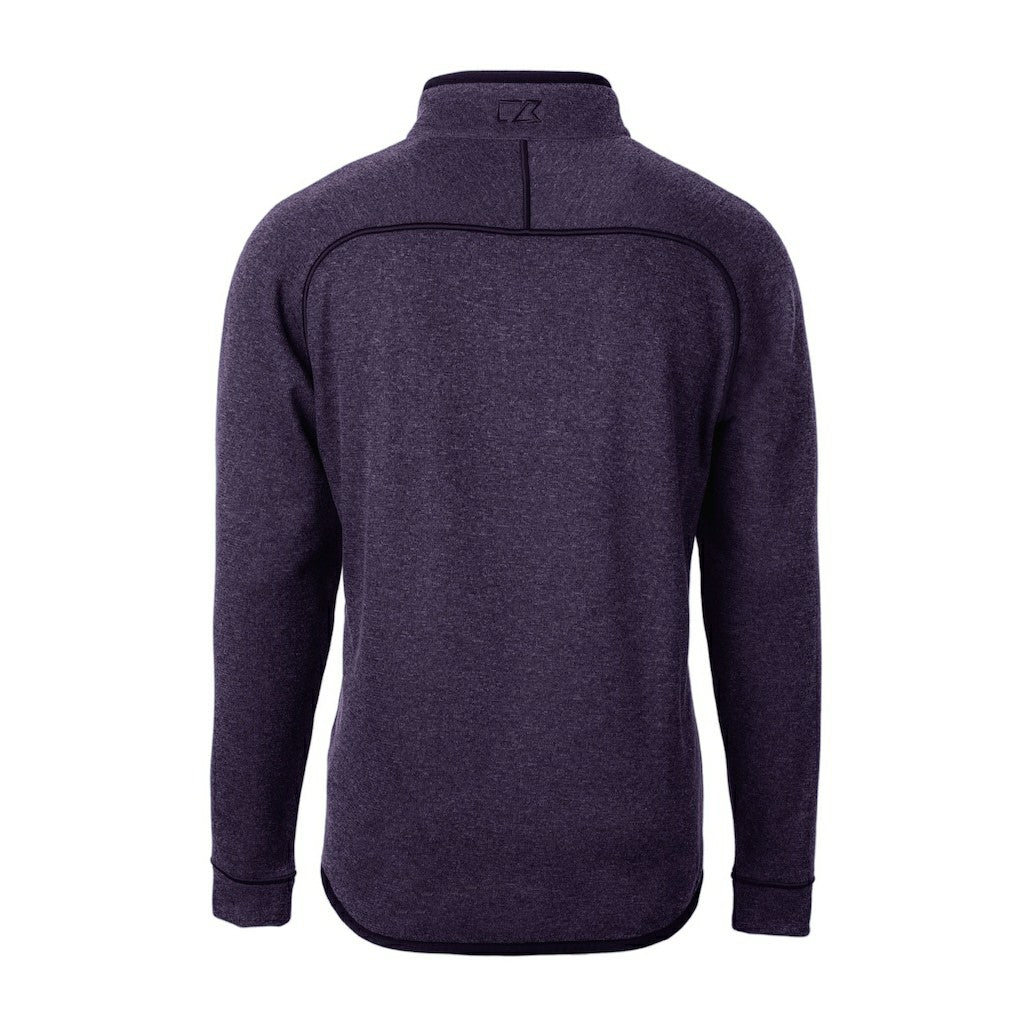 Minnesota Vikings Cutter & Buck Helmet Mainsail Sweater-Knit Half-Zip Pullover Jacket - Purple sale